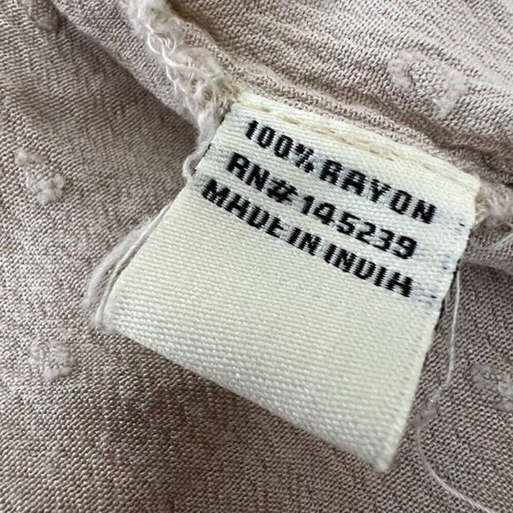 Sim & Sam Bohemian Dusty Pink Swiss Dot Open Front Cardigan Lightweight L/XL - Picture 8 of 9